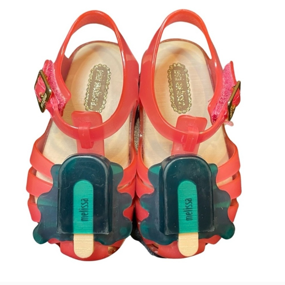 Mini Melissa Pink Melting Popsicle Toddler Girl Shoes